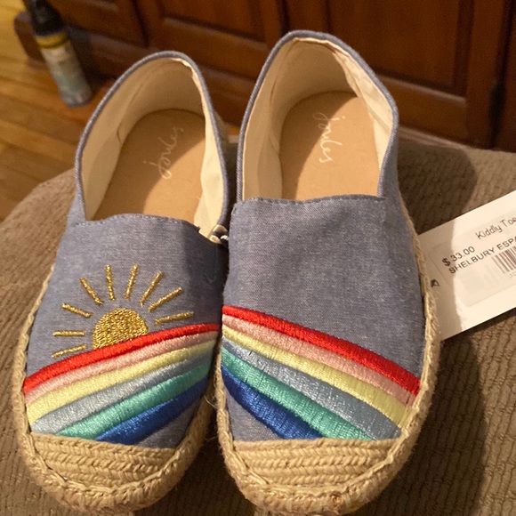Joules Other - Shelbury espadrilles kiddly toes nwt sz 1 girls